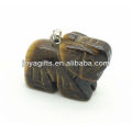 High Quality Natural Tiger Eye Elephant Pendant Gemstone Pendant